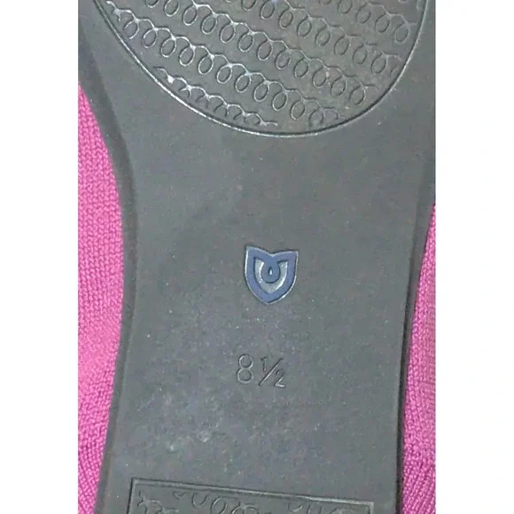 Rothy's Women's Almond Toe Knit Loafer Shoes 8 1/2 Fuchsia - Picture 9 of 9